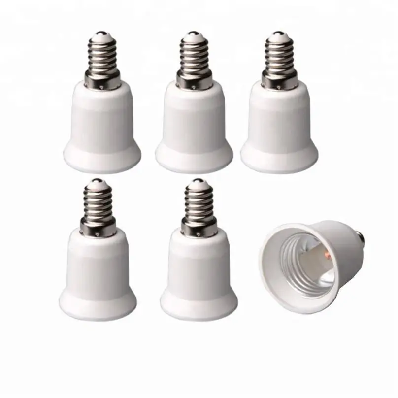 E14 to E27 Adapter Chandelier Bulb Base, E14 to E27 Extend Base LED CFL Light Bulb Adapter, CE Rohs