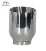 Polished Stainless Round Exhaust Tips 2.5 Inlet 4 Outlet 5" Long