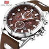 Popular Casual Round Dial Male Dancing Dress Shinny Chronograph Wristwatch by Mini Focus Company