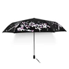 Hot Met Water Begin Bloom Women Magic Sun Fold Umbrellas for Rain Magic Colour Changing Wet Umbrella Change Color When Wet