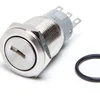 Baokezhen key switch stainless steel waterproof electrical self lock push button switch
