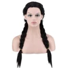 Synthetic hair long black brown braided big scorpion wig Braids Crochet Braiding Hair cosplay wigs