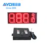 20 Inch 7 Segment LED Gas Price Signs with IP65 Waterproof Cabinet, Control Box with MW Power Supply