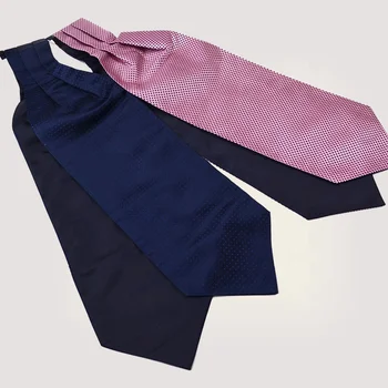 流行畅销梭织涤纶男士 ascot 领巾出售