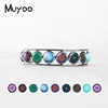 Amazon Beauty Tibetan Om Mandala Bangle Cuff Gray Om Jewelry Vintage Buddhism Silver Glass Dome Bracelet Jewelry Women Gifts