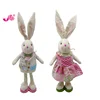 Plush Easter standing boy & girl bunny decoration