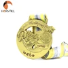 Thailand University Knowledge College Sport Walk Run Students Award Commemorative Gold Hollow Die Casting Prize Medallion