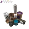 Custom Different Sizes Flat/Rolled Edge T-shirt Tubes Recycled Paper Cardboard Tube Packaging with Die Cut Window