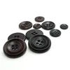 Manufacturers custom high-grade plastic four eyes double edge edge imitation leather button shirt button