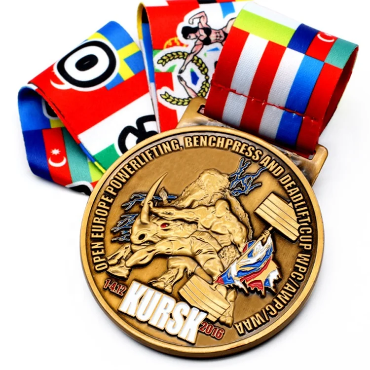China Manufacturer Cheap Custom Running Award Metal Sport Trophie Medal No Minimum Order