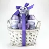 Large Spa Basket with Lavender Bubble Bath Best Gifts for Womens Pampering Gift Sets for Home Spa Kit