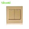 high quality 2 gang 1 way light switch for home