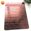etching stainless Rose Red 0.3mm SS plate stainless steel price