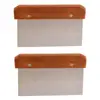 2019Hot selling Stainless steel dough scraper with wood handle pizza and kitchen pastry tools