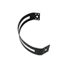 Custom Metal Bracket Fabrication OEM Black Powder Coating Heavy Duty Stamping Steel C Shaped Mounting Bracket