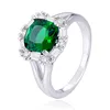 Factory wholesale certified 925 sterling silver gemstone emerald diamonds rings price in pakistan