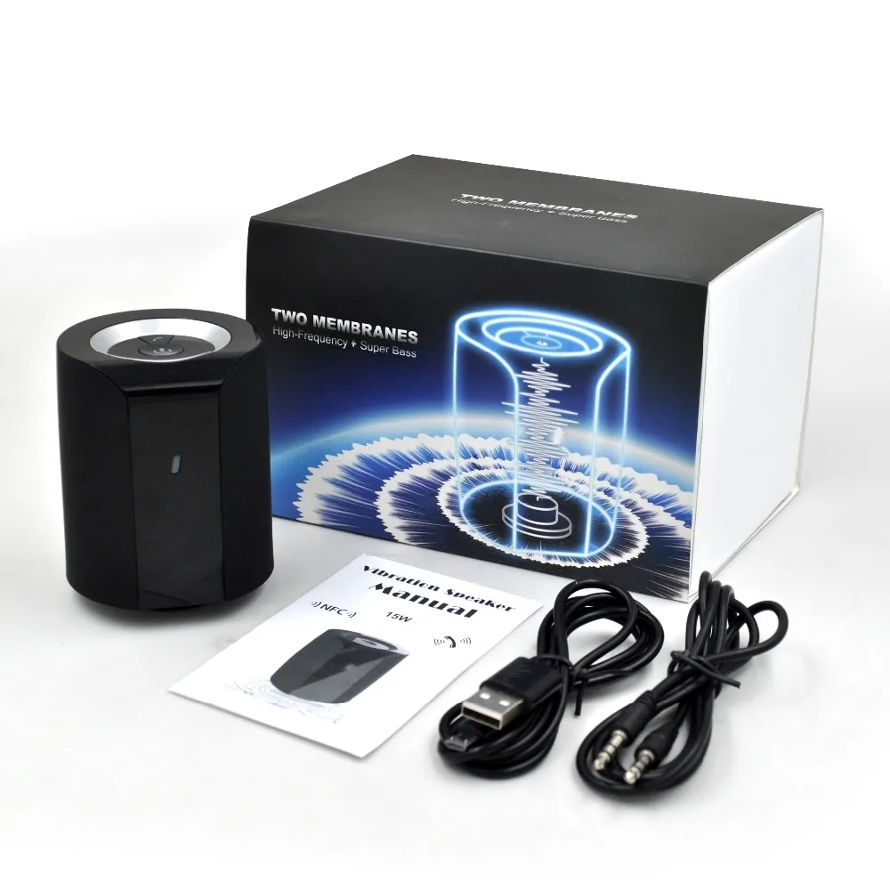 Ce Rohs Hands Free Wireless Bt Speaker Power Pod 360 Vibration Speaker