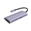2019 New unique shape type c hub with Multi purpose usb c adapter for 11 interface usb c convertor