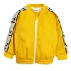 Fashion children winter clothes unisex kids plastic zip up yellow polyester sport jacket