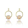 22681 Xuping high end Dangling earrings +portable women flower charm earring accessories