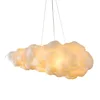 Nordic lamps creative personality post-modern cotton silk cloud bedroom industrial pendant light cloud chandelier