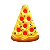 Wholesale Large Blow Up Inflatable Pizza Slice Shaped Pool Float Raft Toy With Cup Drink Holder