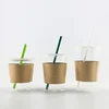 Biodegradable compostable PLA plastic cup with lid