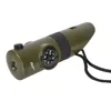 Amazon 7 in 1 Emergency Survival Whistle , Magnifier, Flashlight, Storage Container, Compass, Thermometer, Signaling Mirror