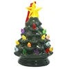 Navidad mini Melody Cell battery operated colorful led Crystal star light Ceramic Christmas Tree