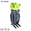 Excavator Log Grapple / Excavator 360 Degree Hydraulic Rotating Rock Grapple