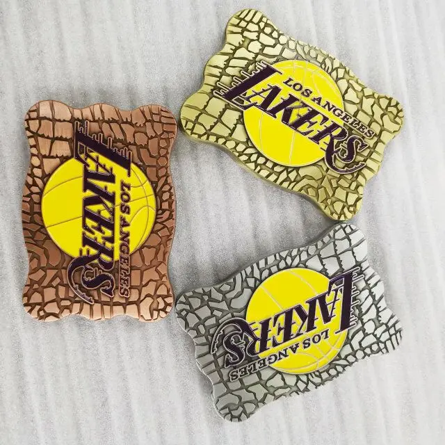 Лос-Анджелес Lakers Новая мода Кошелек Пряжка пользовательский ремень пряжка карты держатель