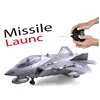 Hot sale plastic toy powerful 4 channel remote control f22 fighter jet model war plane