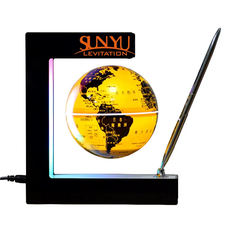 
China manufacturer sever fashion good quality globe magnet and moon globe sever led display globe 