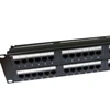 Telecommunication 2U UTP Patch Panel RJ45 CAT6 12/24/36/48/96 port with modules Krone 110 IDC