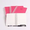 Wholesale customizable softcover spiral mini student notebook with embossing logo