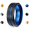 Mesinya Tungsten Carbide Ring Men Women Wedding Band Engagement Ring 8mm Comfort Fit Engraved I Love You