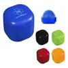 Creative new pocket women face gloss fresh color cubic square compact packaging box plastic vegan natural eos lip balm container