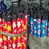 Flower PVC covered wooden floor mop handles