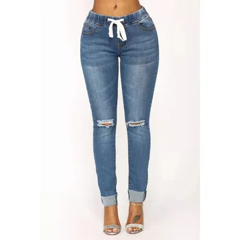 F13 Jeans Girls Fashion Holes Jeans Women Skinny Pants For Casual ...