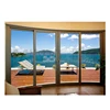 Sliding glass door with electric blinds and lift and slide door