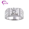 best place to buy moissanite 14k white gold/yellow gold 2 carat moissanite men ring for wedding groom