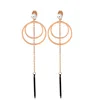 Bridal jewelry set wedding Steel Rose Gold Double Ring Striped Diamond Earring Making