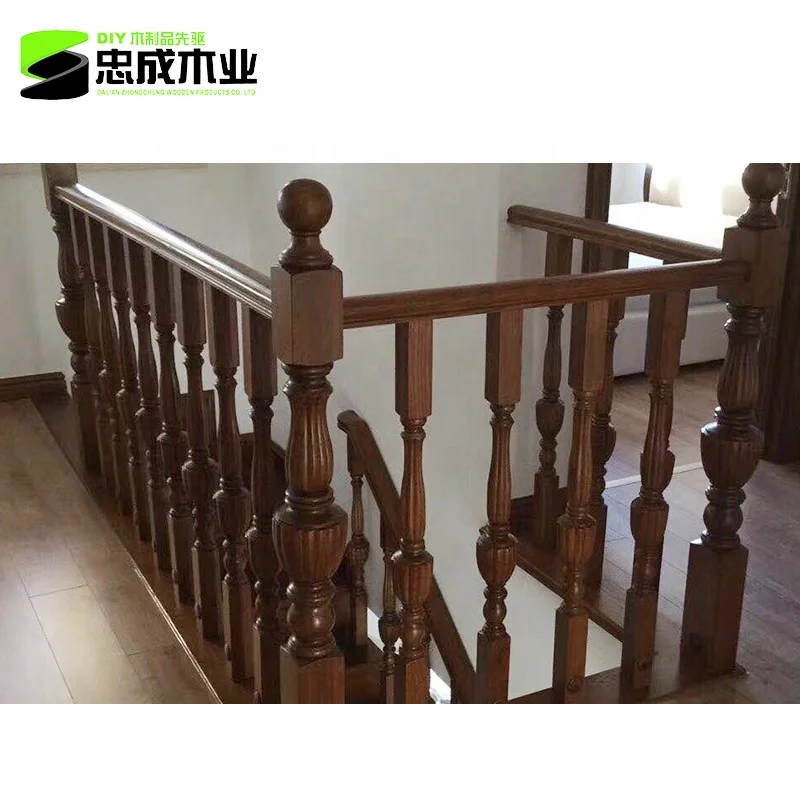 Pasamanos de madera Baranda de alambre de acero de la escalera de madera  maciza - China Escalera de madera maciza, Barandilla de alambre de acero