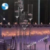 Chic wedding centerpiece tall 5 arms long stem floating candle pillar holder