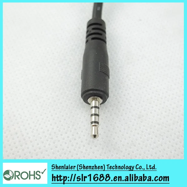 Black Usb To Stereo Mini Plug Cable 3.5mm/2.5mm 4 Way Aux Audio Stereo