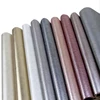 Eco metal foil stone pattern pu embossed leather for bags wallet shoes notebook cover