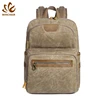 China manufacturer supply back pack vintage waxed canvas laptop backpack bag for men