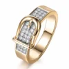 Micro set belt shape couples ring foreign trade Korean version of simple belt ring gift