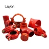 Fire Fighting Ductile Iron Grooved Tee Pipe Fittings High Quality Mechanical Tee Large Diameter Ductile Iron Pipe Fittings