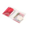 Mini Multi-function Document Holder Zip Plastic Folder with Four Internal File Folders